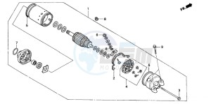 XL650V TRANSALP drawing STARTING MOTOR