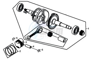 ALLO 50 45KMH (L8 L9) EU EURO4 drawing CRANKSHAFT