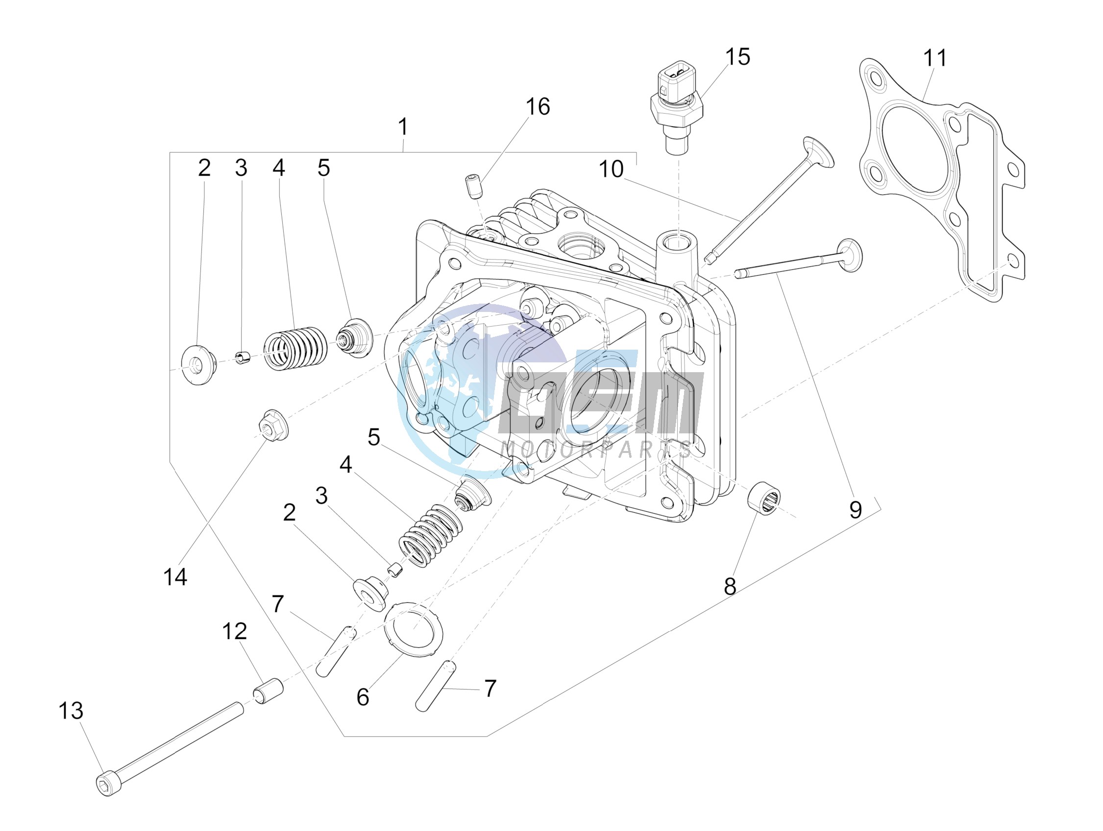 Cylinder head unit - Valve