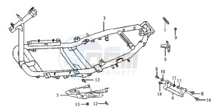 JET EURO X 50 E2 drawing FRAME