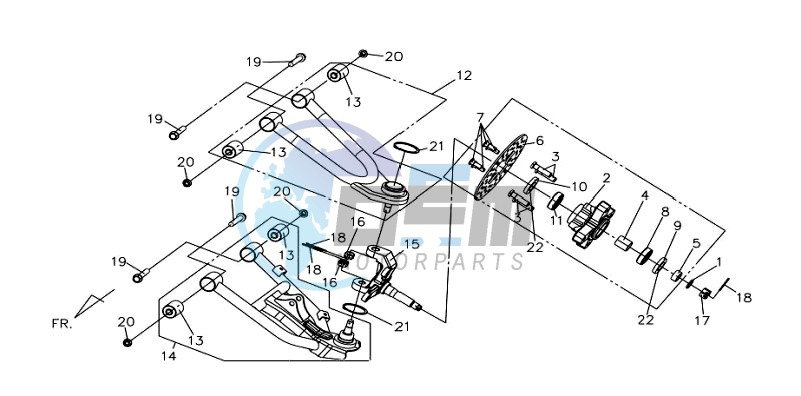 REAR FORK / FRONT BRAKE DISC