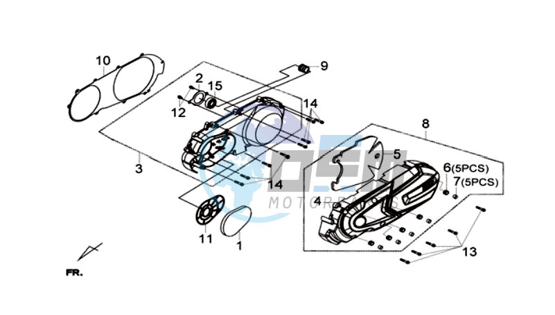 CRANKCASE COVER LEFT