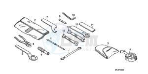 CBR600RA9 France - (F / ABS CMF MME) drawing TOOLS