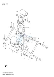 GSX1300R (E50) Hayabusa drawing REAR CUSHION LEVER