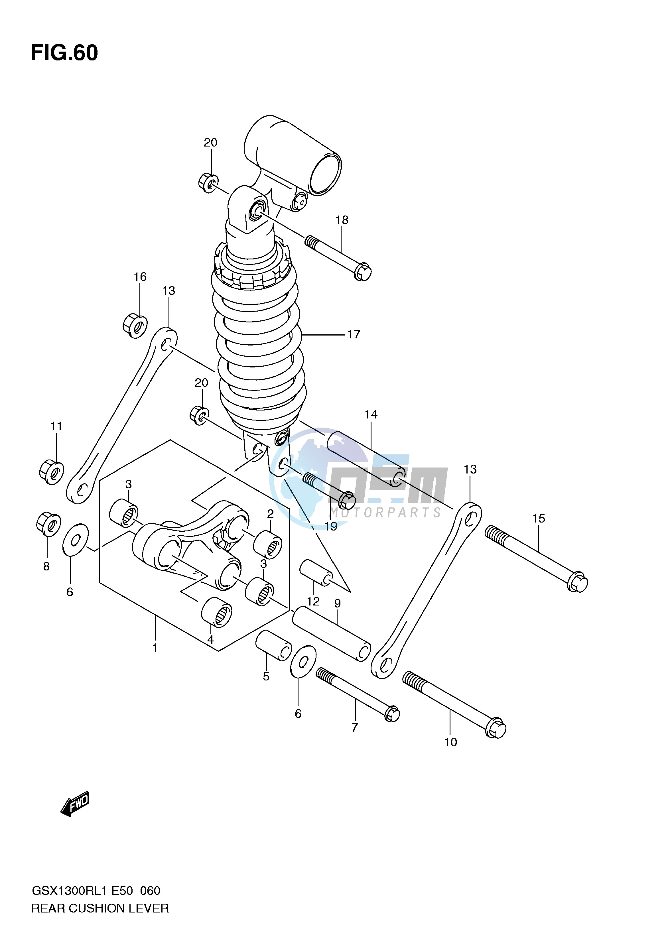 REAR CUSHION LEVER