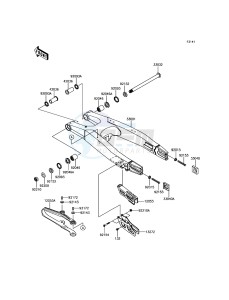 KLX450R KLX450AFF EU drawing Swingarm