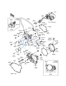 KLX450R KLX450AHF EU drawing Engine Cover(s)