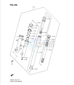 AN400Z drawing FRONT FORK DAMPER (AN400AL1 E19)