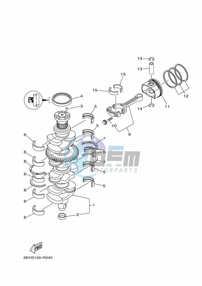 CRANKSHAFT--PISTON