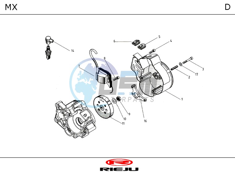 ENGINE  FLYWHEEL MAGNETO