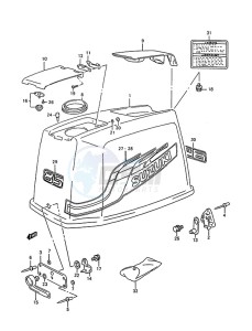 DT 85 drawing Engine Cover (1998 to 2000)