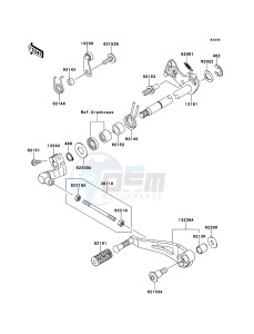 VERSYS_1000 KLZ1000ADF FR GB XX (EU ME A(FRICA) drawing Gear Change Mechanism