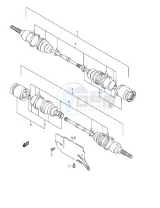 LT-F500F (E24) drawing FRONT DRIVE SHAFT (MODEL Y)