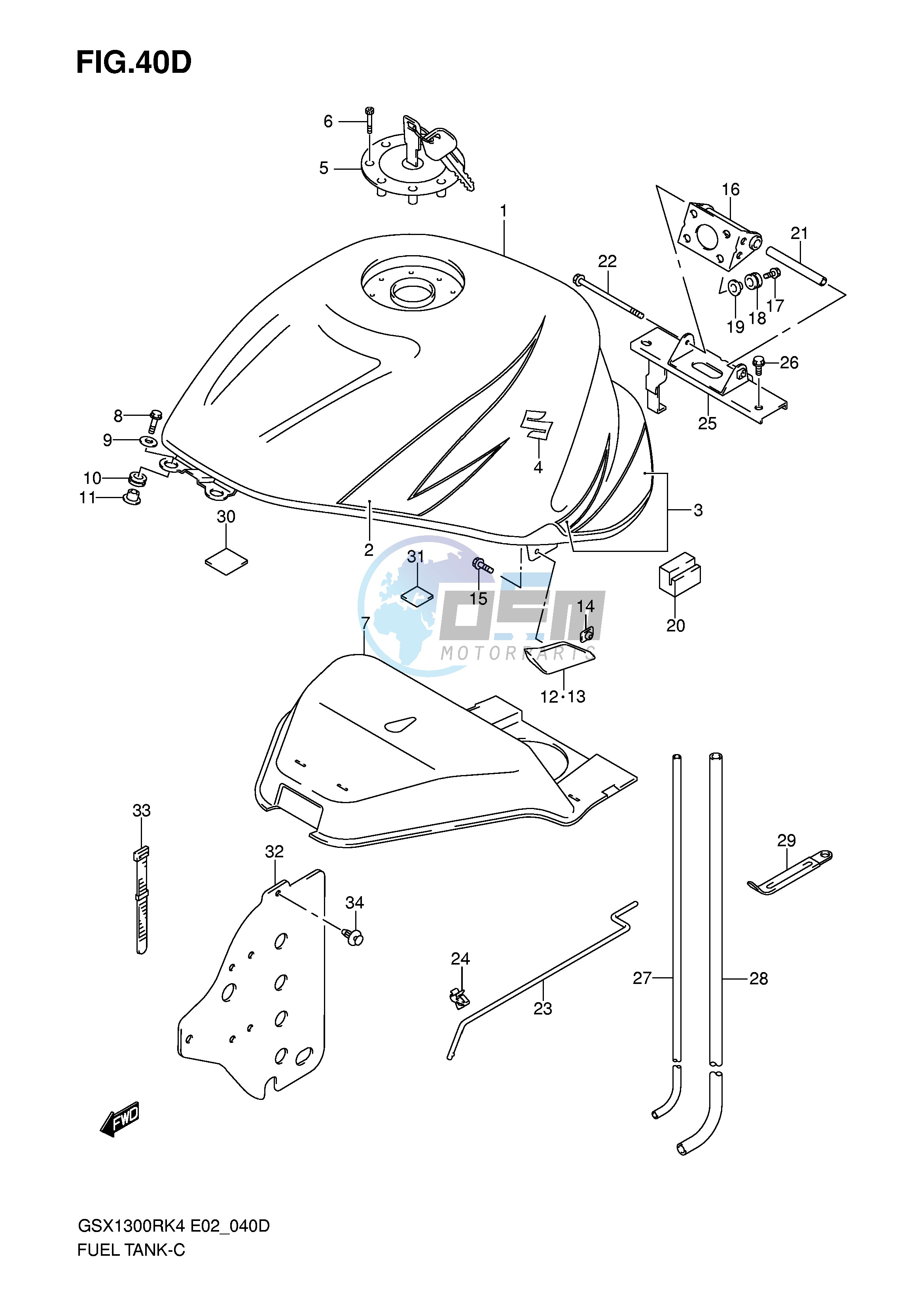 FUEL TANK (MODEL K7 FOR CZZ)