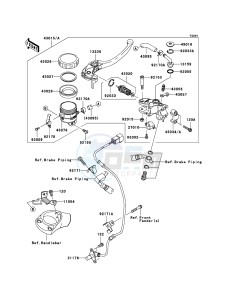 ZZR1400_ABS ZX1400DBF FR GB XX (EU ME A(FRICA) drawing Front Master Cylinder