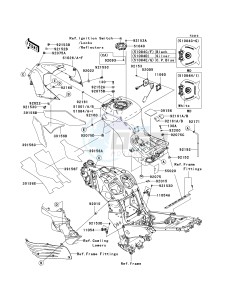 ZX 1400 A [NINJA ZX-14] (A6F-A7FA) A7F drawing FUEL TANK