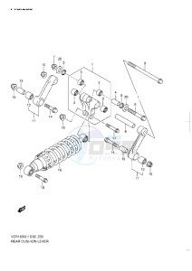 VZR 1800 Z drawing REAR CUSHION LEVER