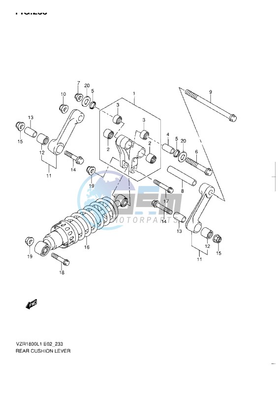 REAR CUSHION LEVER