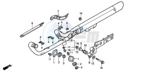 VT750C drawing EXHAUST MUFFLER