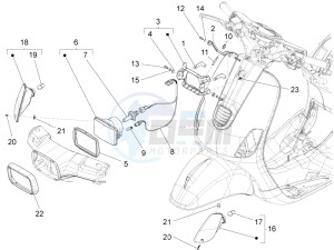 S 125 4T 3V E3 ie Taiwan drawing Head lights - Turn signal lamps