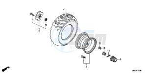 TRX500FPMC drawing REAR WHEEL