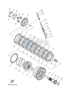 MTN1000 MTN-1000 MT-10 (B671) drawing CLUTCH