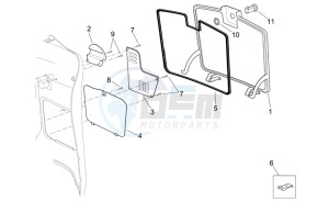 Scarabeo 125-250 e2 (eng. piaggio) drawing Central body I