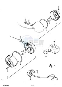 FZ50 (E1) drawing TURN SIGNAL LAMP