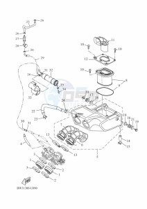 XTZ690-U TENERE 700 (BW32) drawing INTAKE