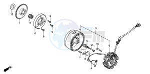 TRX200D FOURTRAX 200 drawing GENERATOR