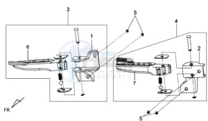 MIO 100 drawing FOOTREST L / R