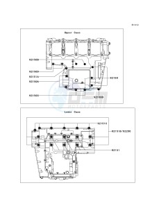 ZR 1000 A [Z1000] (A1-A3) drawing CRANKCASE BOLT PATTERN