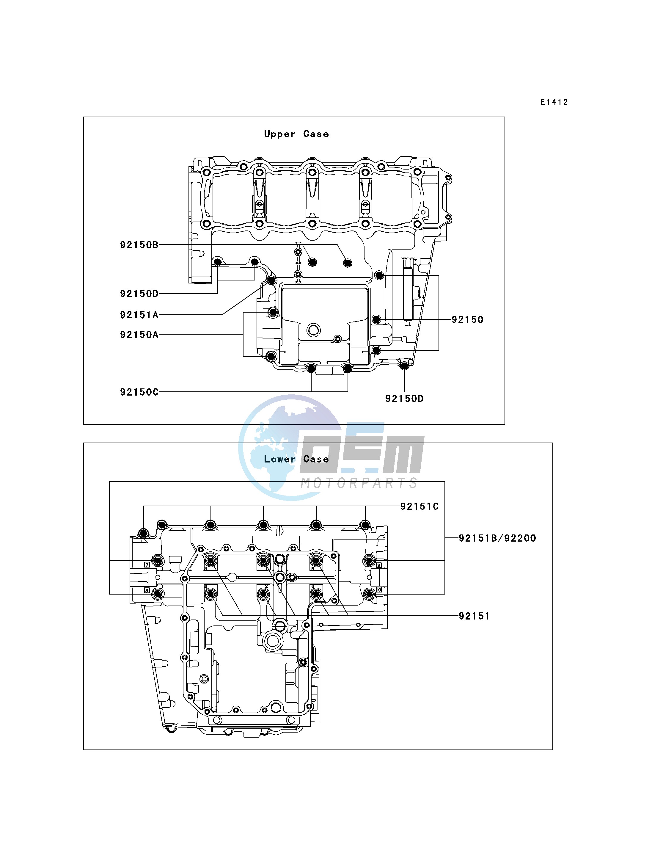 CRANKCASE BOLT PATTERN