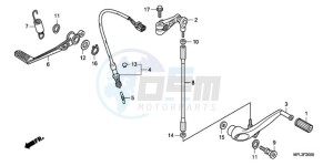 CBR1000RA9 BR / ABS MME drawing PEDAL