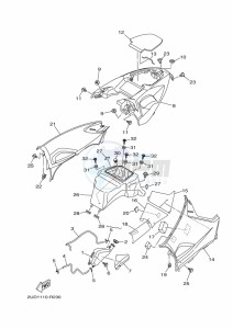 YFM700FWAD YFM70GPXK (B4FA) drawing SIDE COVER