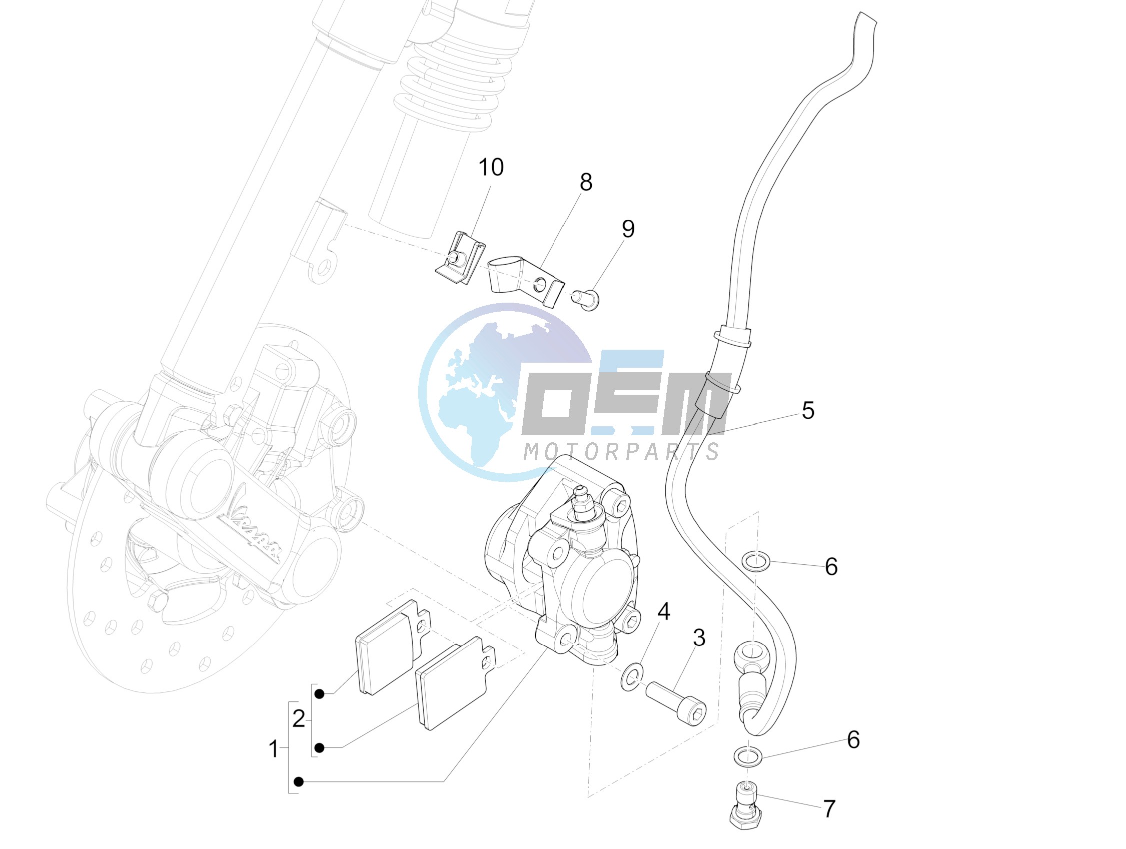 Brakes pipes - Calipers