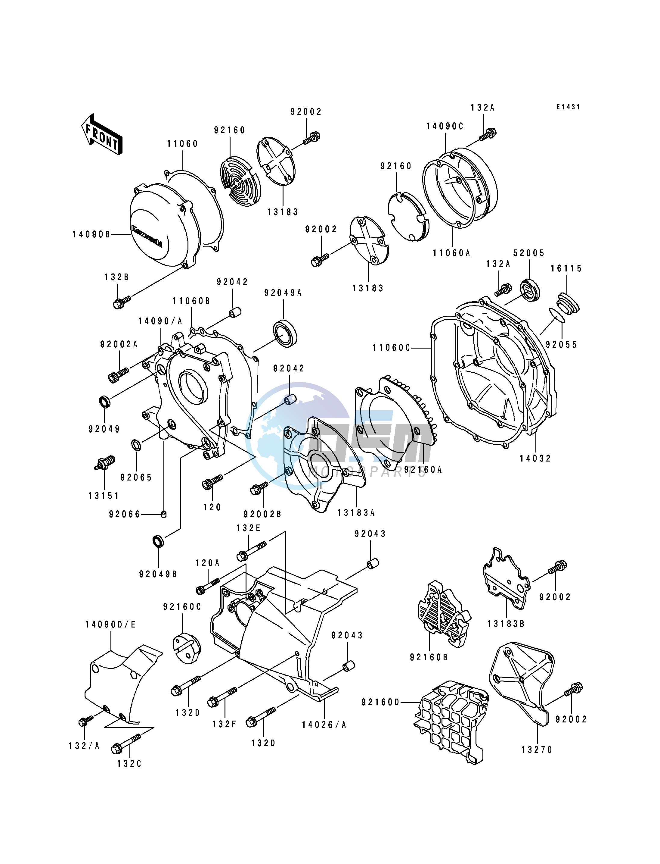 ENGINE COVER-- S- -