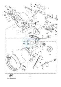 MTM690 XSR700 (B34A B34A B34A B34A B34A) drawing HEADLIGHT