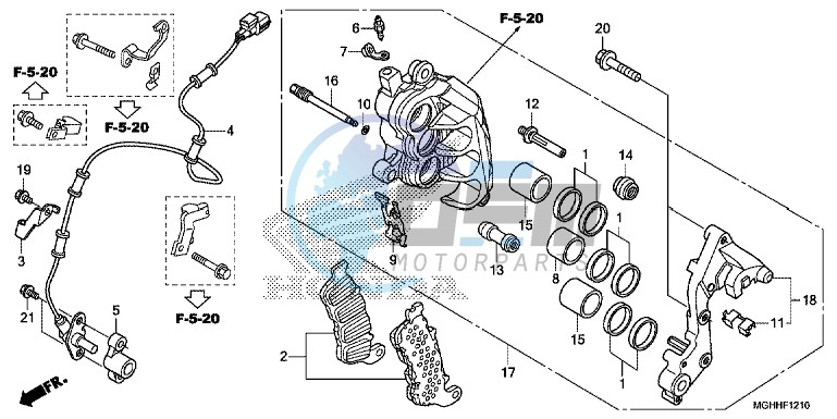 R. FRONT BRAKE CALIPER