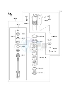 KX 250 R (R6F-R7F) R6F drawing SHOCK ABSORBER-- S- -