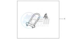 CBR1000RAA UK - (E / ABS MKH) drawing U-LOCK