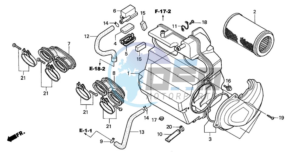 AIR CLEANER (CB600F3/4/5/6)