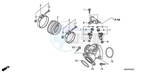 VT750C9 Ireland - (EK / MK) drawing INTAKE MANIFOLD