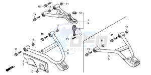 TRX420FM FOURTRAX drawing FRONT ARM