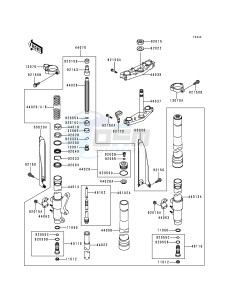 KX 125 K [KX125] (K3) [KX125] drawing FRONT FORK