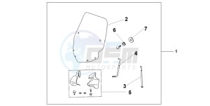 FES125A S-WING drawing WINDSHIELD