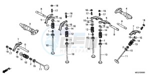 VT750C2BB Shadow E drawing CAMSHAFT VALVE