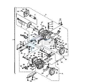 XV DX VIRAGO 535 drawing CARBURETOR