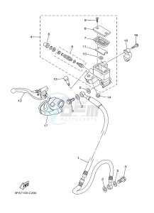 YZ85 YZ85LW (1SP1 1SP3) drawing FRONT MASTER CYLINDER