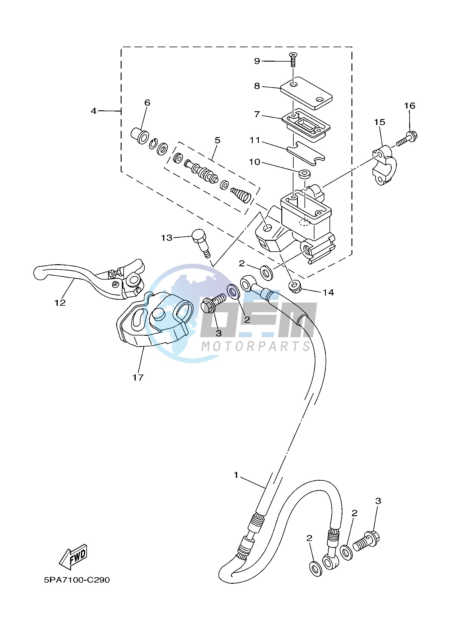 FRONT MASTER CYLINDER